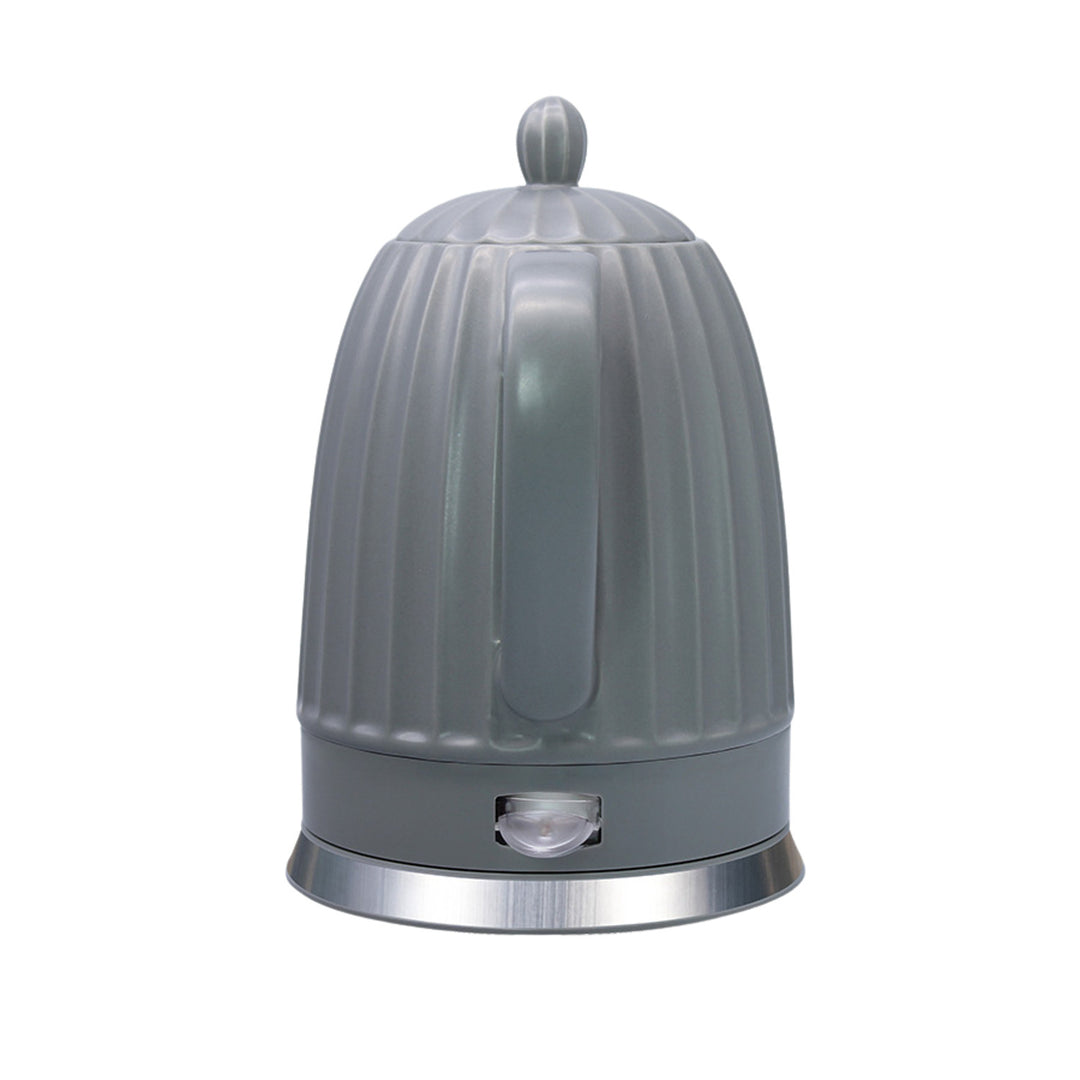 Ceainic electric din ceramică Maestro, culoare gri, putere 1500 W, capacitate 1,5 l, soclu rotativ, indicator de nivel al apei, cablu de alimentare de 65 cm, MR-077