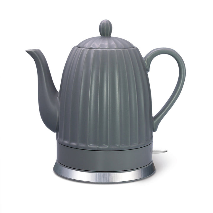 Ceainic electric din ceramică Maestro, culoare gri, putere 1500 W, capacitate 1,5 l, soclu rotativ, indicator de nivel al apei, cablu de alimentare de 65 cm, MR-077