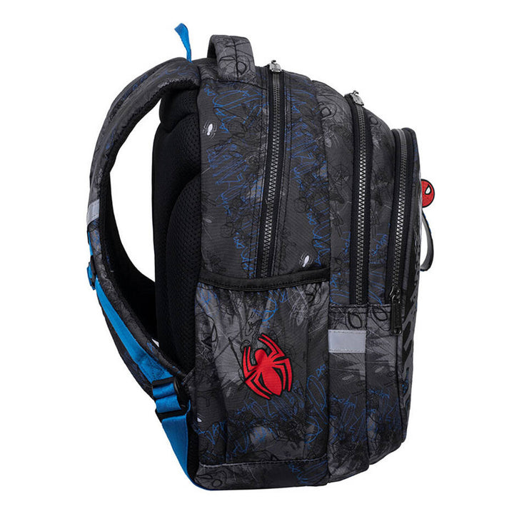Rucsac școlar Spiderman Coolpack, model Jerry (15"), spate conturat, 3 compartimente încăpătoare, fund întărit, F029777