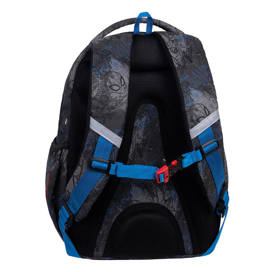 Rucsac școlar Spiderman Coolpack, model Jerry (15"), spate conturat, 3 compartimente încăpătoare, fund întărit, F029777