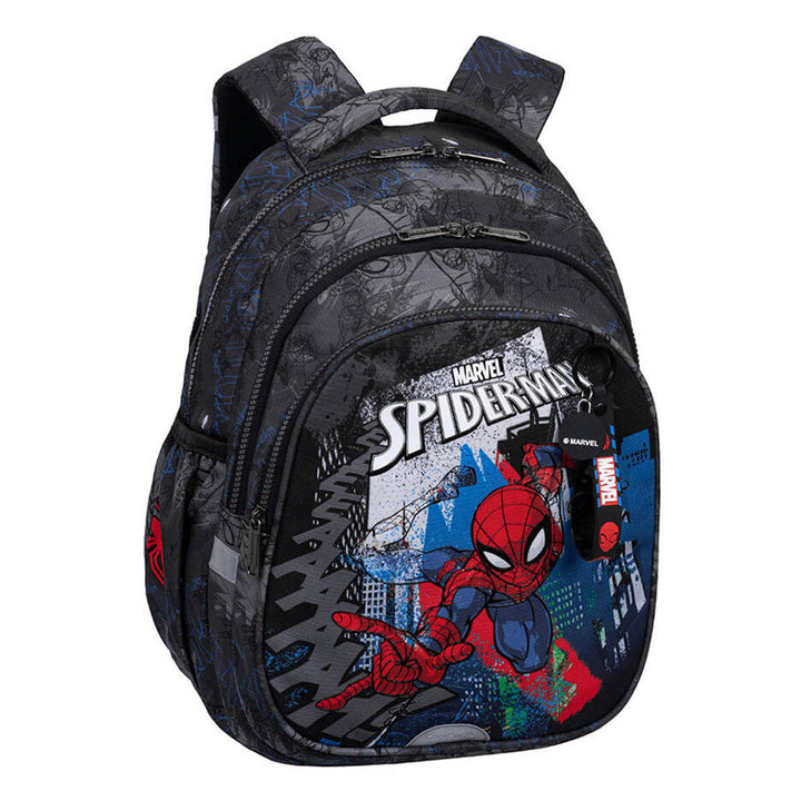 Rucsac școlar Spiderman Coolpack, model Jerry (15"), spate conturat, 3 compartimente încăpătoare, fund întărit, F029777