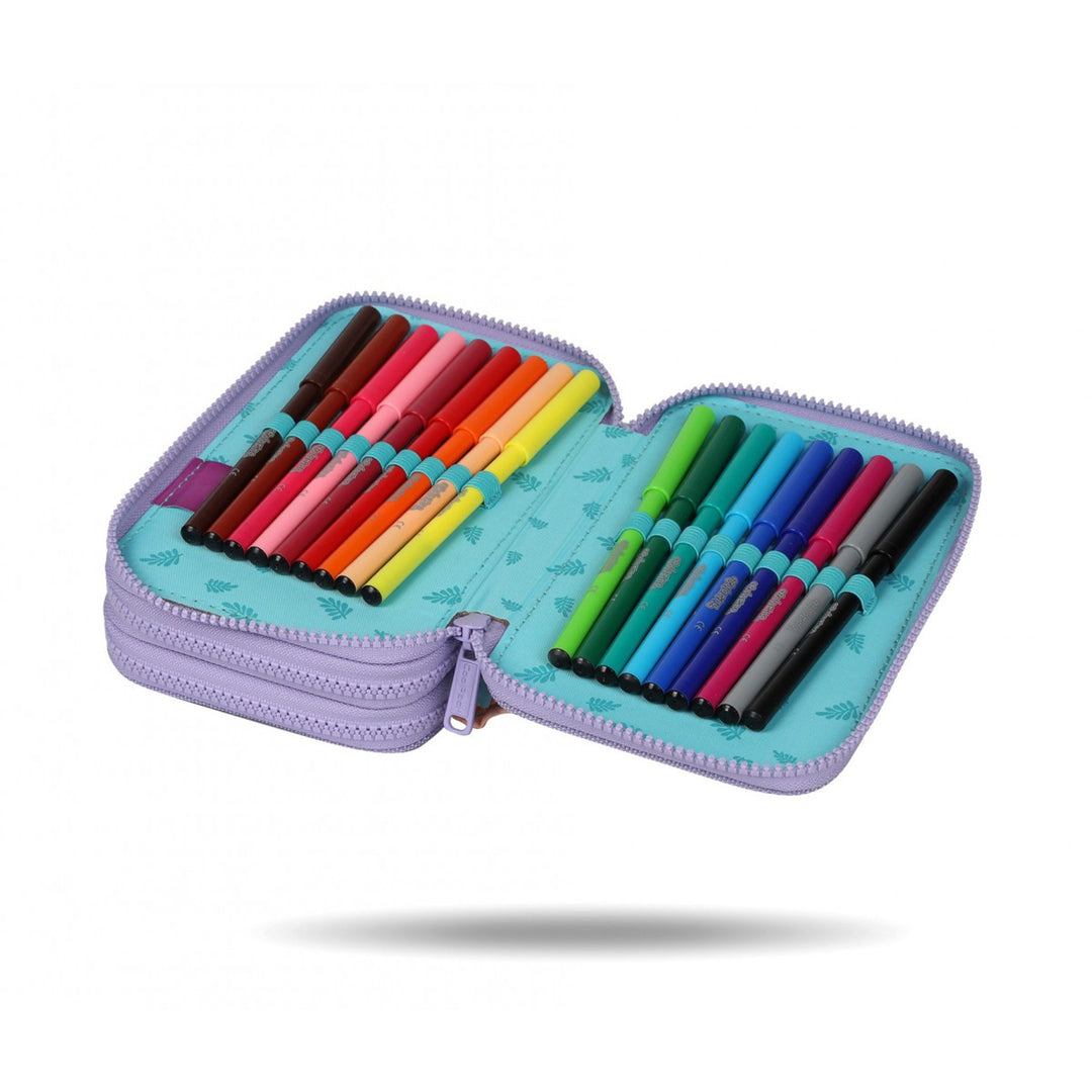 Setul școlar Stitch Coolpack, rucsac cu două compartimente Jerry (15"), penar Jumper 3 și sac sport pentru încălțăminte
