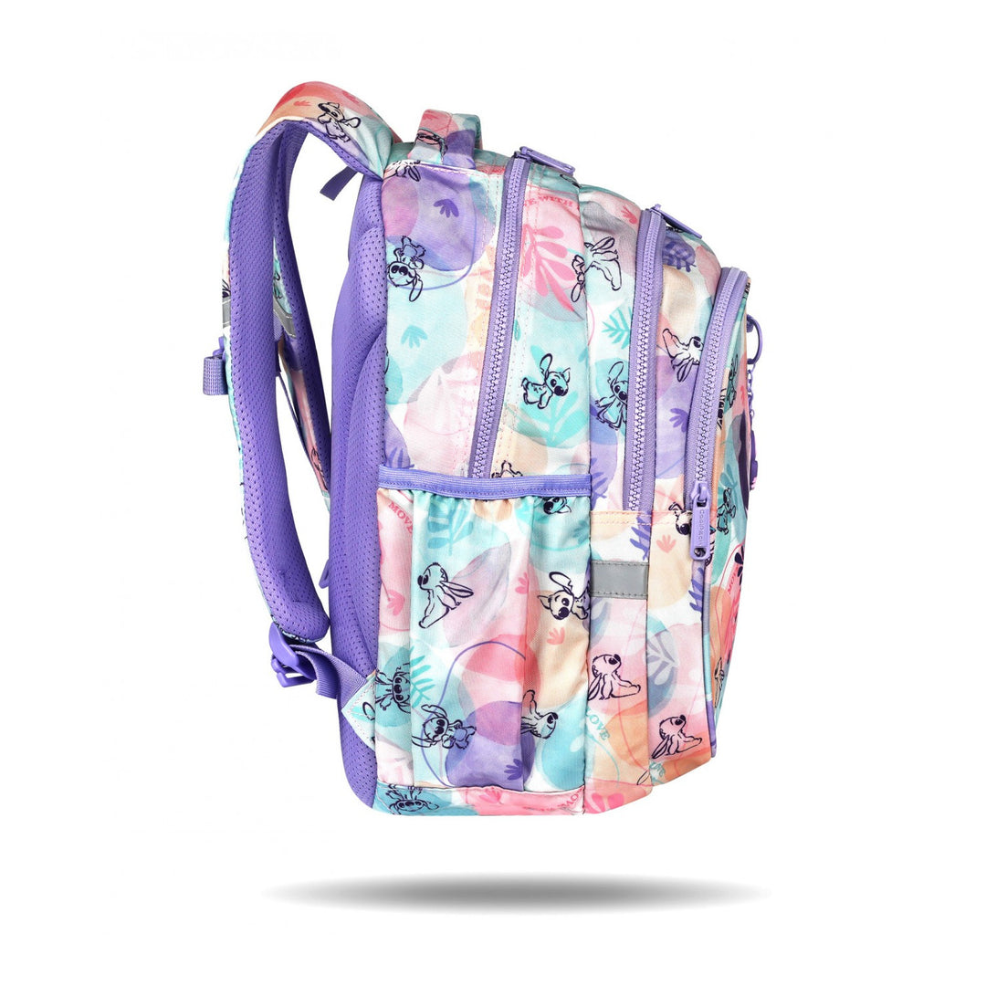 Setul școlar Stitch Coolpack, rucsac cu două compartimente Jerry (15"), penar Jumper 3 și sac sport pentru încălțăminte