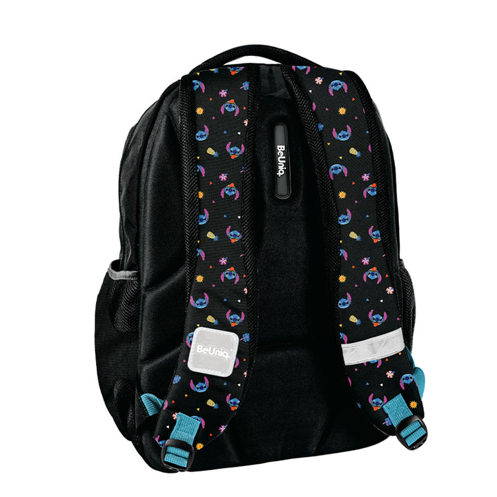 Set școlar Stitch Paso, rucsac cu trei compartimente, buzunar pentru laptop și fund întărit, penar cu benzi elastice pentru rechizite, sac pentru pantofi care poate fi purtat pe spate, DS26MM