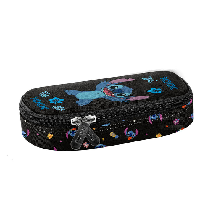 Set școlar Stitch Paso, rucsac cu trei compartimente, buzunar pentru laptop și fund întărit, penar cu benzi elastice pentru rechizite, sac pentru pantofi care poate fi purtat pe spate, DS26MM