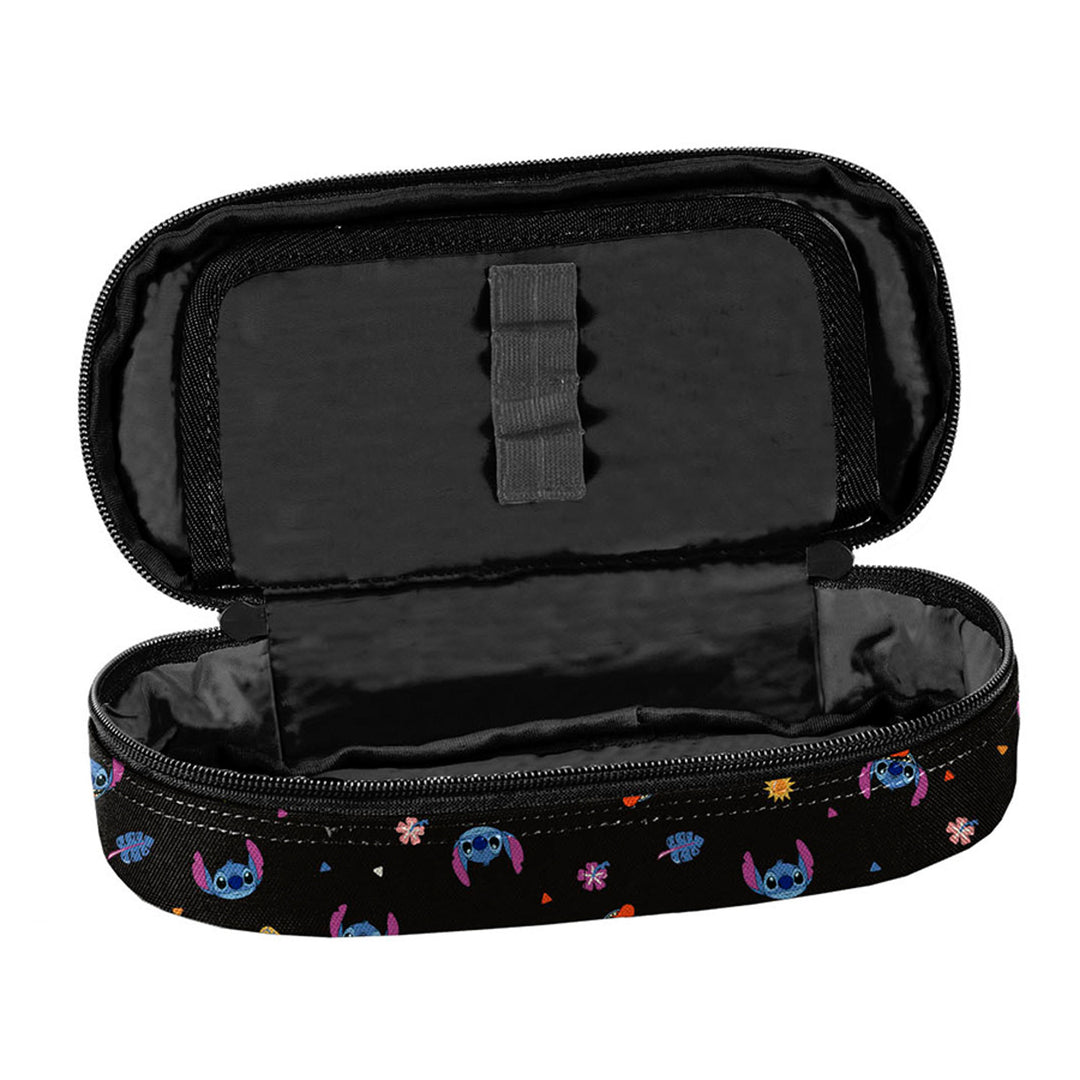 Set școlar Stitch Paso, rucsac cu trei compartimente, buzunar pentru laptop și fund întărit, penar cu benzi elastice pentru rechizite, sac pentru pantofi care poate fi purtat pe spate, DS26MM