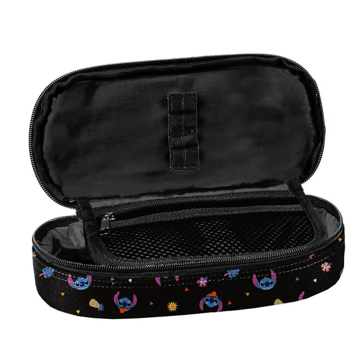Set școlar Stitch Paso, rucsac cu trei compartimente, buzunar pentru laptop și fund întărit, penar cu benzi elastice pentru rechizite, sac pentru pantofi care poate fi purtat pe spate, DS26MM