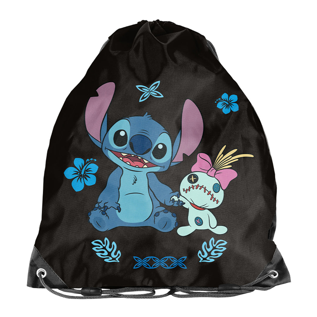 Set școlar Stitch Paso, rucsac cu trei compartimente, buzunar pentru laptop și fund întărit, penar cu benzi elastice pentru rechizite, sac pentru pantofi care poate fi purtat pe spate, DS26MM