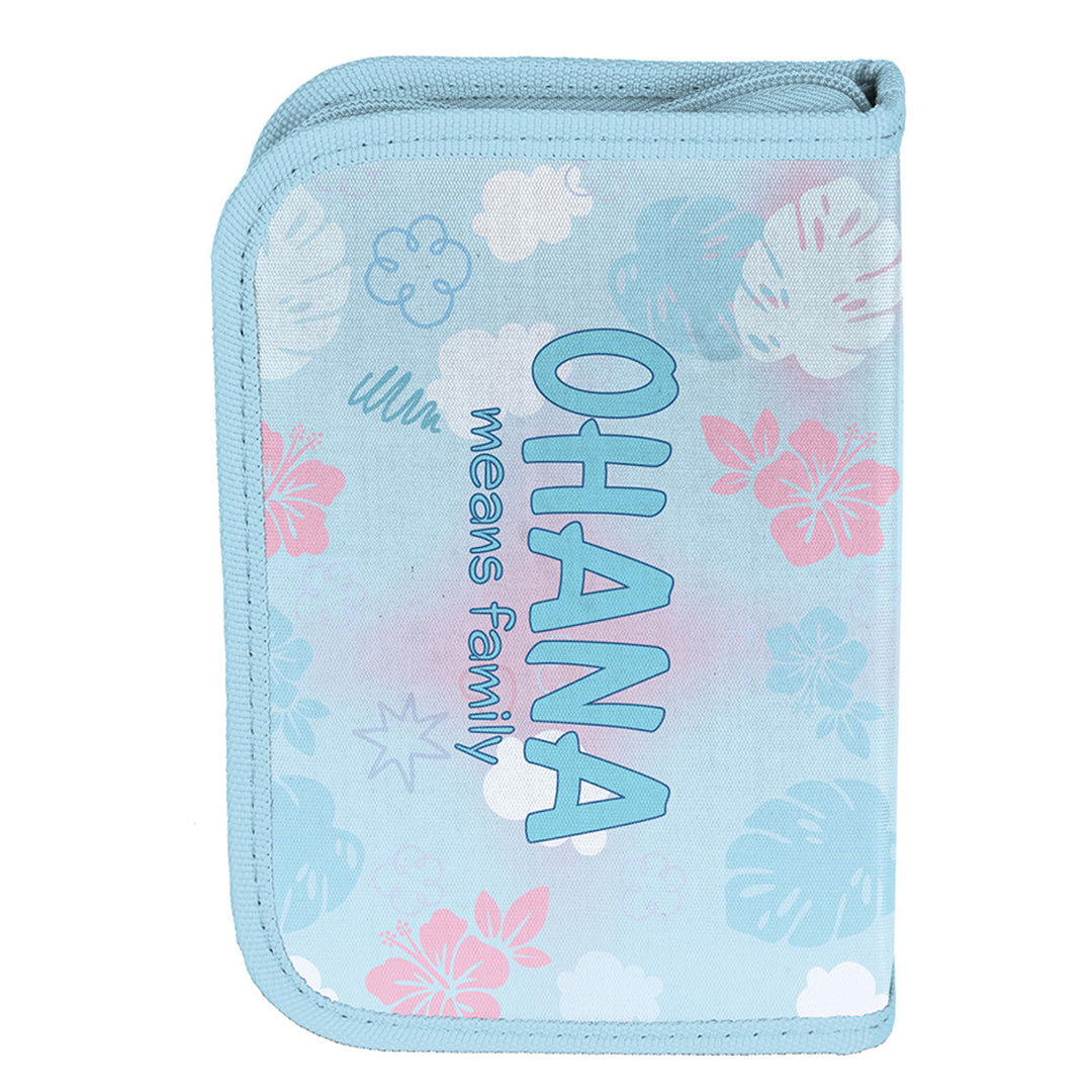 Set școlar Stitch Paso, rucsac cu două compartimente, elemente reflectorizante și spate întărit, penar fără conținut, dar cu buzunare pentru rechizite, sac pentru pantofi care poate fi purtat pe spate, DS26WW