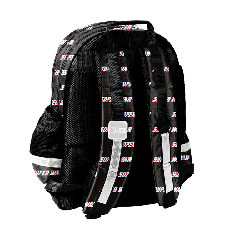 Set școlar Captain America Paso, rucsac cu două compartimente, elemente reflectorizante și spate întărit, penar fără conținut, dar cu buzunare pentru instrumente, sac pentru pantofi care poate fi purtat pe spate, AV26KK