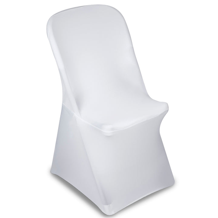 Husă pentru scaun de catering albă GreenBlue, 88x50x45 cm, spandex, GB374, 4 bucăți