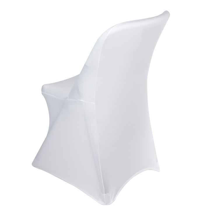 Husă pentru scaun de catering albă GreenBlue, 88x50x45 cm, spandex, GB374, 4 bucăți