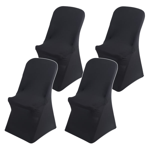 Husă pentru scaun de catering negru GreenBlue, 88x50x45 cm, spandex, GB373, 4 bucăți