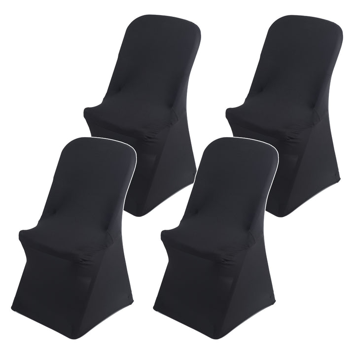 Husă pentru scaun de catering negru GreenBlue, 88x50x45 cm, spandex, GB373, 4 bucăți