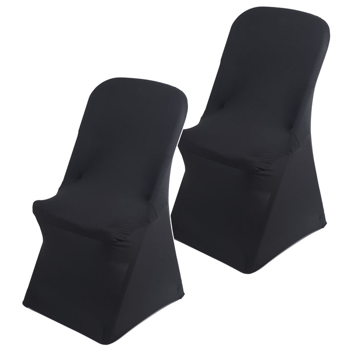 Husă pentru scaun de catering negru GreenBlue, 88x50x45 cm, spandex, GB373, 2 bucăți