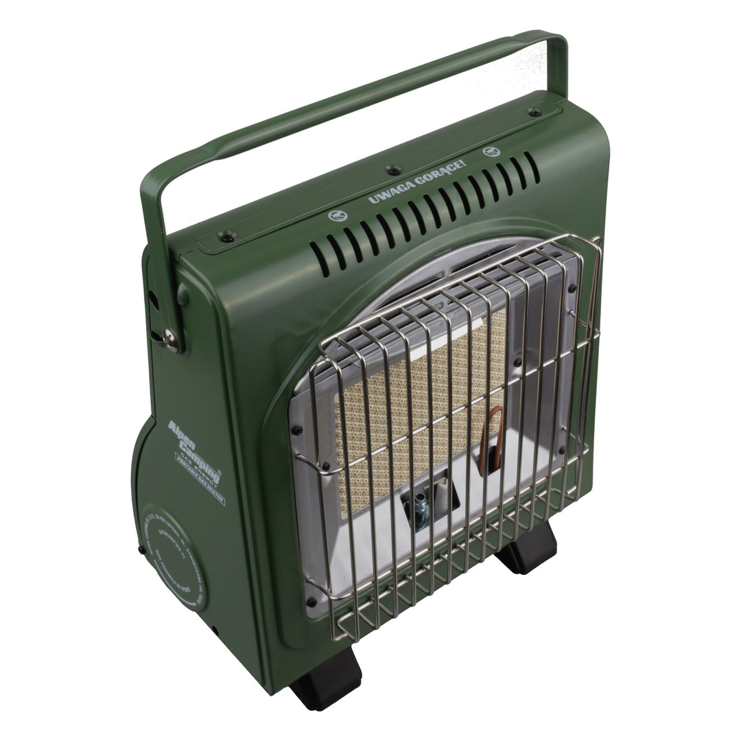 Aragaz portabil Alpen Camping, 2 în 1, consum de gaz 124 g/h, aprindere piezoelectrică, ICELAND IK-1000 PRO+ 4 cartușe de gaz de 227 g GreenBlue. Certificat: Pi 0875, conform standardului EN417