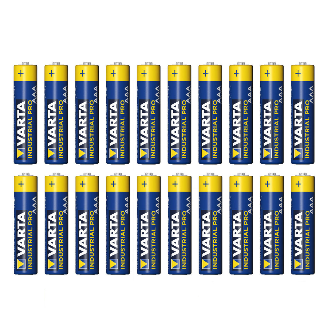 20 de baterii alcaline R-03 LR03 AAA Varta Industrial 4003