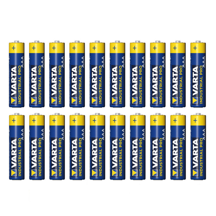 20 de baterii alcaline R-03 LR03 AAA Varta Industrial 4003