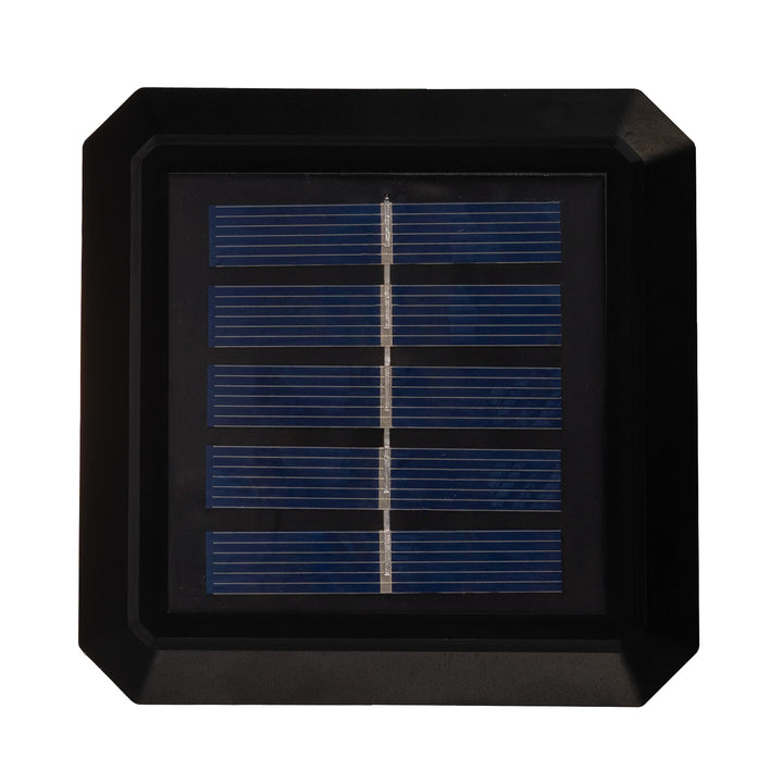 Lampă solară cu LED pentru stâlp GreenBlue, 80x80 mm, capac în formă de plic, 3200 K, GB127 WW, 4 bucăți