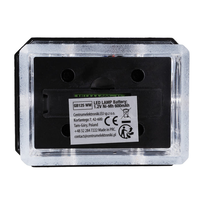 Lampă solară cu LED pentru stâlp GreenBlue, 60x40 mm, capac în formă de plic, 3200 K, GB125 WW, 2 bucăți