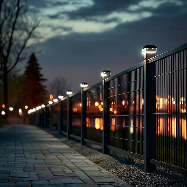 Lampă solară cu LED pentru stâlp GreenBlue, 60x40 mm, capac în formă de plic, 3200 K, GB125 WW, 2 bucăți