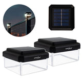 Lampă solară cu LED pentru stâlp GreenBlue, 100x100 mm, capac în formă de plic, 3200 K, GB128 WW, 2 bucăți