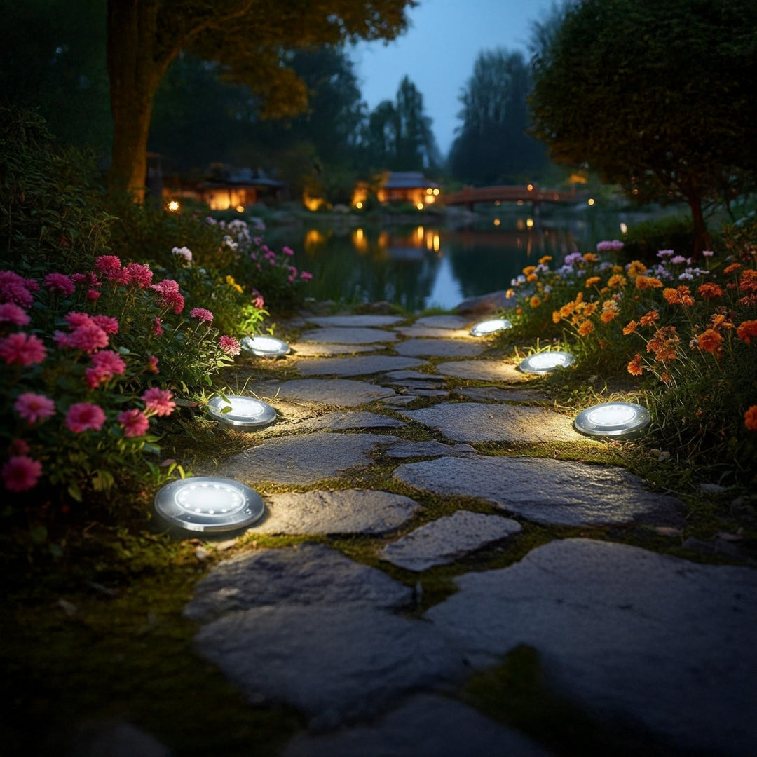Lampă solară de grădină cu senzor de mișcare LED Maclean IP44, 12 LED-uri SMD, 4000K, Ni-MH 600 mAh, 0,7 W, MCE318, 4 bucăți