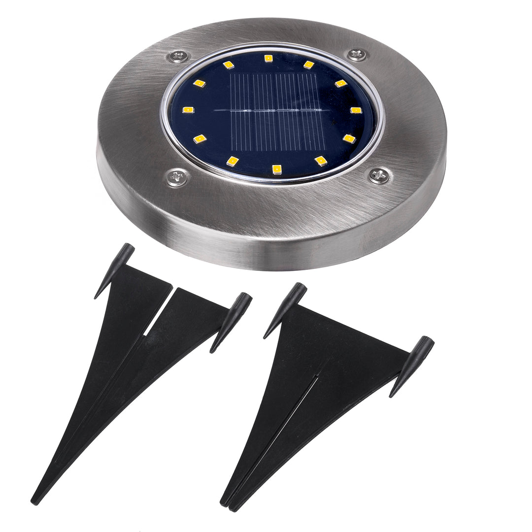 Lampă solară de grădină cu senzor de mișcare LED Maclean IP44, 12 LED-uri SMD, 4000K, Ni-MH 600 mAh, 0,7 W, MCE318, 4 bucăți