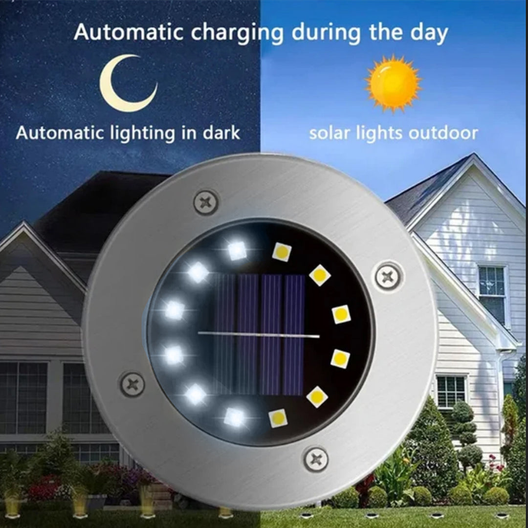 Lampă solară de grădină cu senzor de mișcare LED Maclean IP44, 12 LED-uri SMD, 4000K, Ni-MH 600 mAh, 0,7 W, MCE318, 4 bucăți