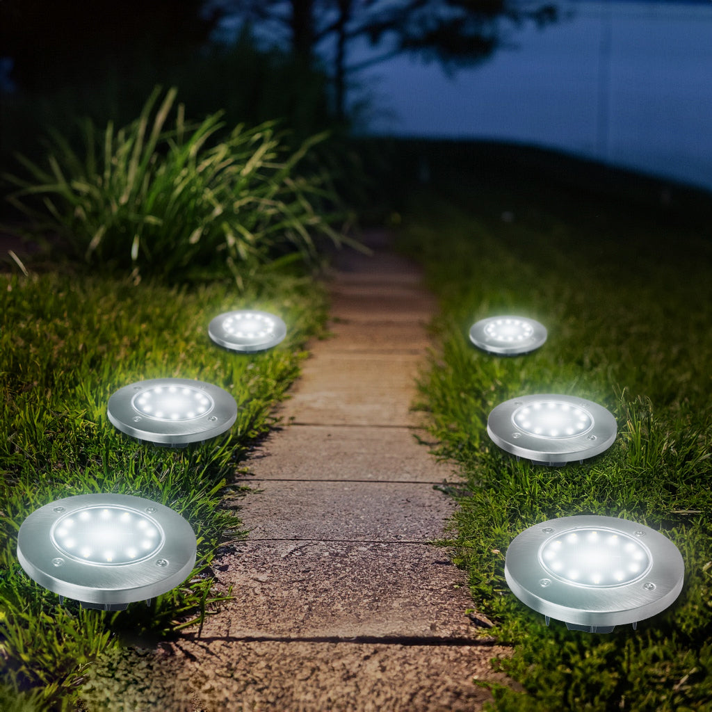 Lampă solară de grădină cu senzor de mișcare LED Maclean IP44, 12 LED-uri SMD, 4000K, Ni-MH 600 mAh, 0,7 W, MCE318, 4 bucăți