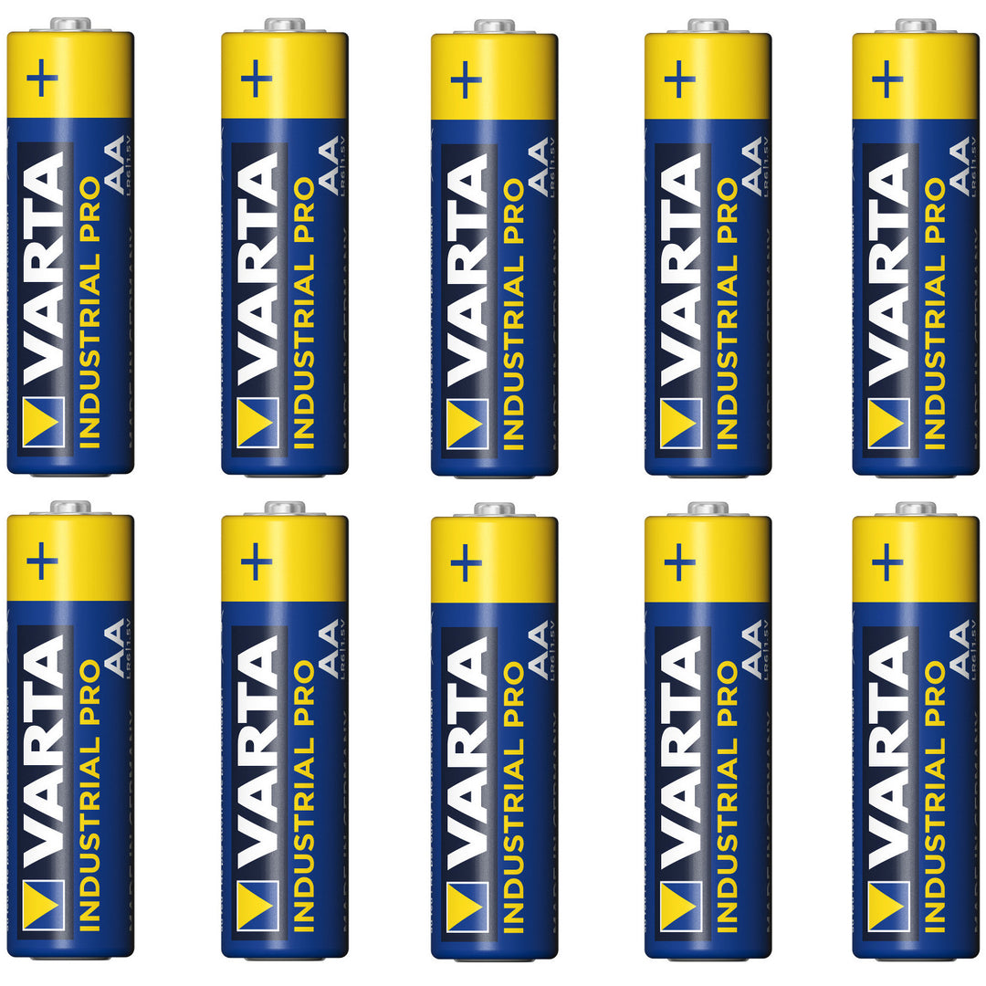 10 baterii alcaline R-06 LR6 AA de 1,5 V Varta Industrial 4006