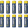 10 baterii alcaline R-06 LR6 AA de 1,5 V Varta Industrial 4006