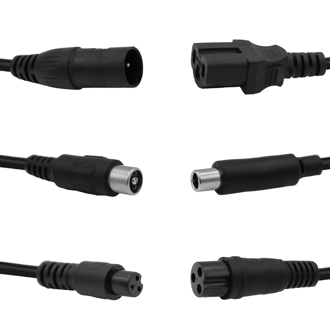 Încărcător universal / Adaptor de alimentare Maclean Energy, pentru trotinete electrice, 42 V c.c., 2 A, max. 85 W, încărcare rapidă, 6 prize, MCE667