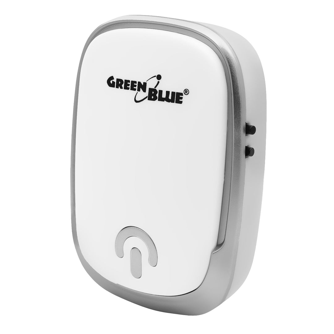 Sonerie fără fir GreenBlue, 38 de melodii, 90 dB, albă, rază de acțiune de până la 200 m, GB404 W