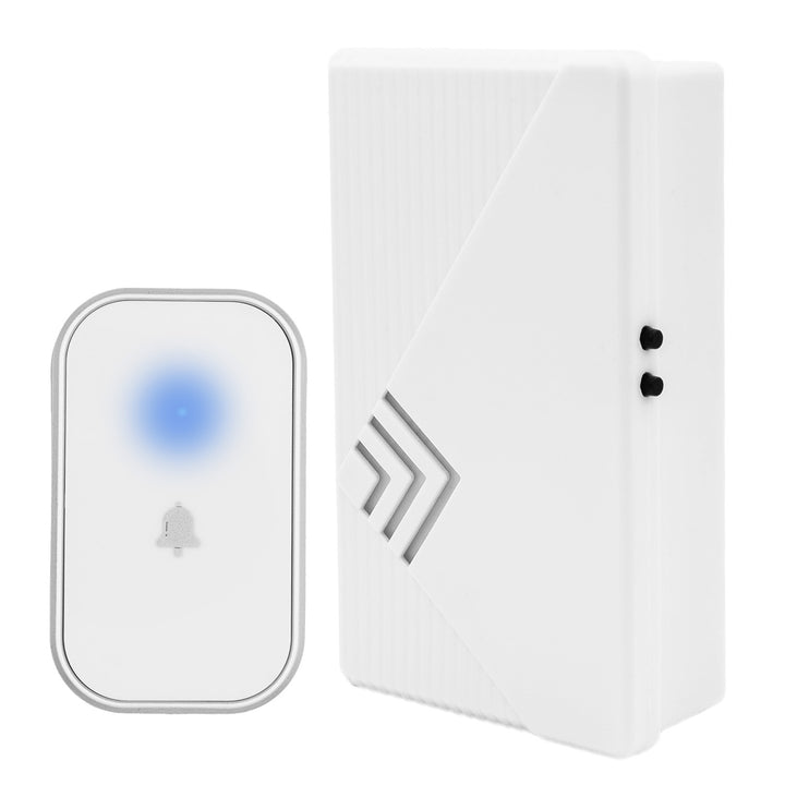 Sonerie fără fir GreenBlue, 38 de melodii, 90 dB, albă, rază de acțiune de până la 200 m, GB237 W