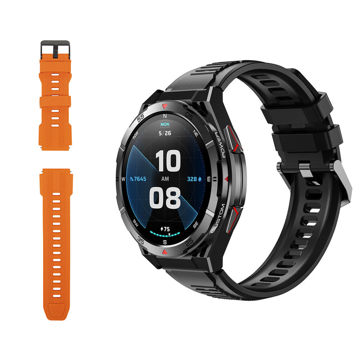 Ceas inteligent BLOW X14 Pro, ecran AMOLED de 1,43", baterie de 490 mAh, GPS, 4 GB RAM și 256 MB memorie, funcții de monitorizare a sănătății, 2 culori de curea, 89-016#