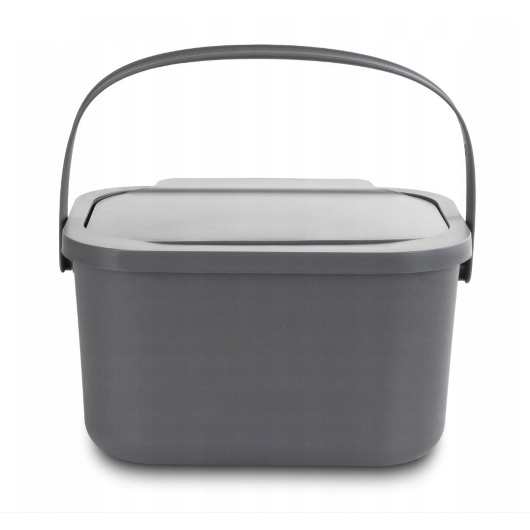Recipient pentru deșeuri organice, capacitate 4,5 litri, gri, Mini Bini + 5 filtre cu cărbune Practic
