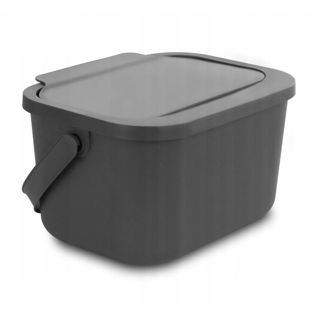 Recipient pentru deșeuri organice, capacitate 4,5 litri, gri, Mini Bini + 5 filtre cu cărbune Practic