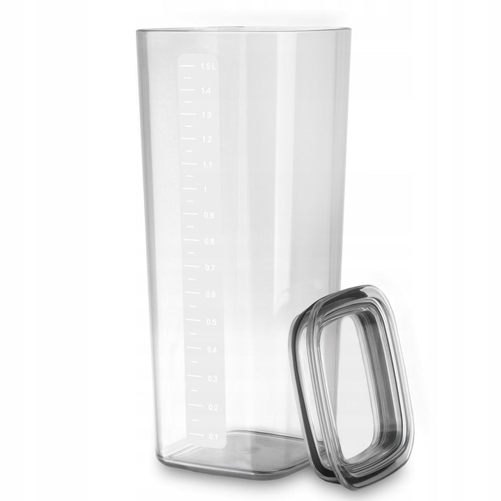Recipiente de bucătărie Practic, pentru produse vrac, capacitate 0,6 l, 0,9 l, 1,5 l, cu capace prevăzute cu garnitură,
