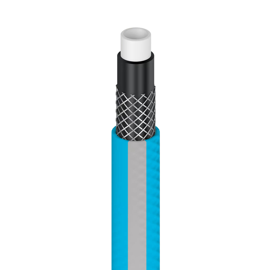 Cărucior pentru furtun Cellfast Aluplus 1/2" 60 m + Furtun de grădină Cellfast IDEAL 1/2" 20 m + Set cu aspersor drept Cellfast Basic 1/2"