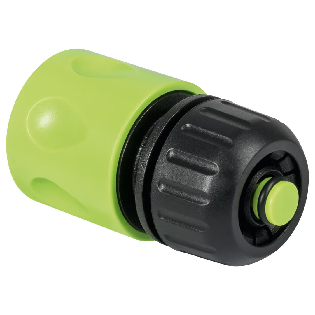 Furtun de grădină Cellfast Economic 1/2" 30 m + suport, racord cu filet interior de 3/4", racord rapid de trecere și racord de oprire de 1/2" + aspersor drept Cellfast Economic