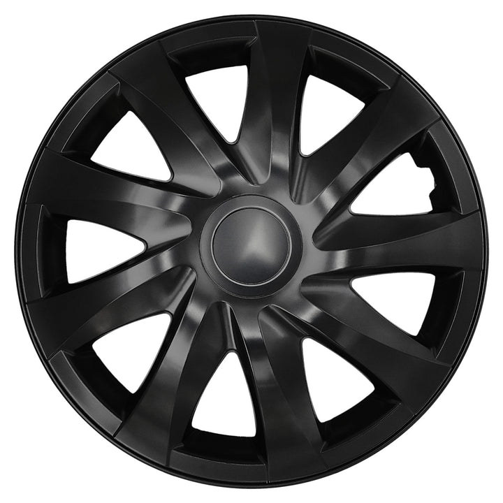 Capace universale de 13'' NRM DRACO negru mat, 4 bucăți