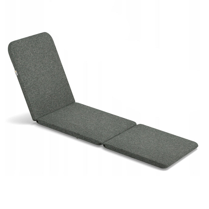 Pernă pentru șezlong Jaipur, culoare gri închis, țesătură S-550, dimensiuni 190x60 cm, două sisteme de fixare, impermeabilă, se poate spăla în întregime, Jaipur Melange S-02A