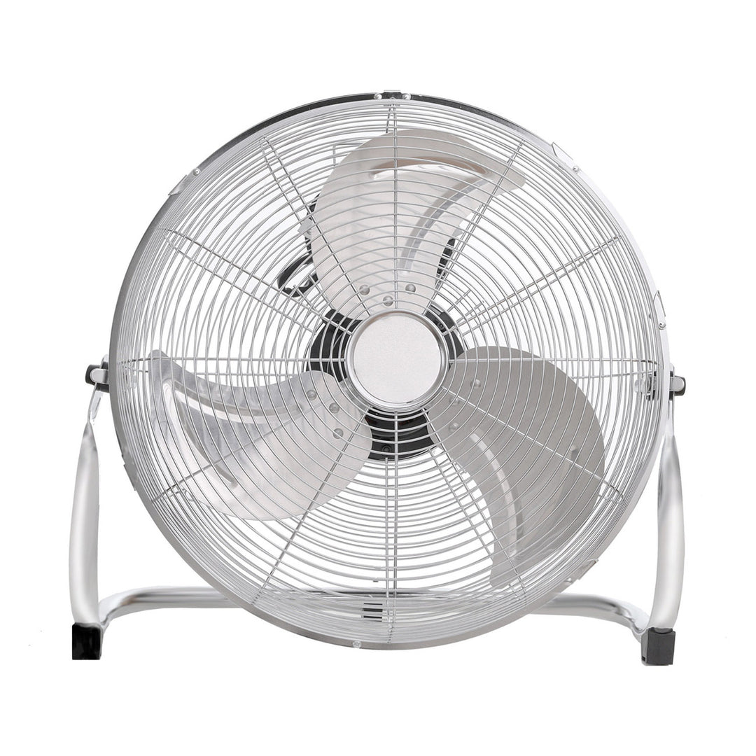 Ventilator de podea HanksAir, putere 80 W, 3 trepte de funcționare, fabricat din oțel cromat, diametru 40 cm, lungime cablu 1,5 m, W021