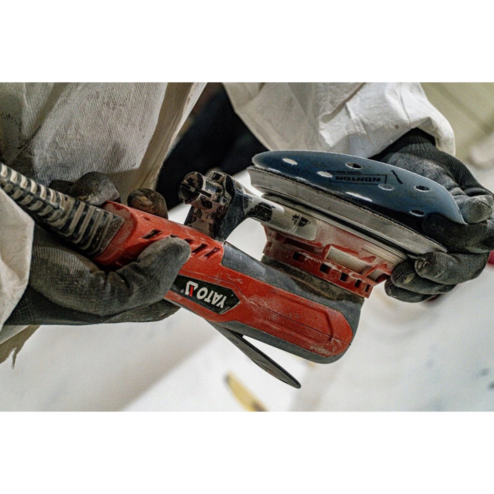 Polizor excentric Yato, 150 mm, putere 350 W, turație 4000-10000 rot./min., lungime cablu 3 m, posibilitate de conectare la aspirator, YT-82206