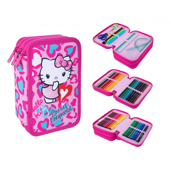 Set școlar Hello Kitty Coolpack, rucsac Jerry cu 3 compartimente (15"), penar Jumper 3 cu accesorii și sac sport pentru pantofi