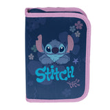 Set școlar Stitch Paso, rucsac cu două compartimente, elemente reflectorizante și spate rigidizat, penar fără conținut, dar cu buzunare pentru rechizite, sac pentru pantofi care poate fi purtat pe spate, DS26XX