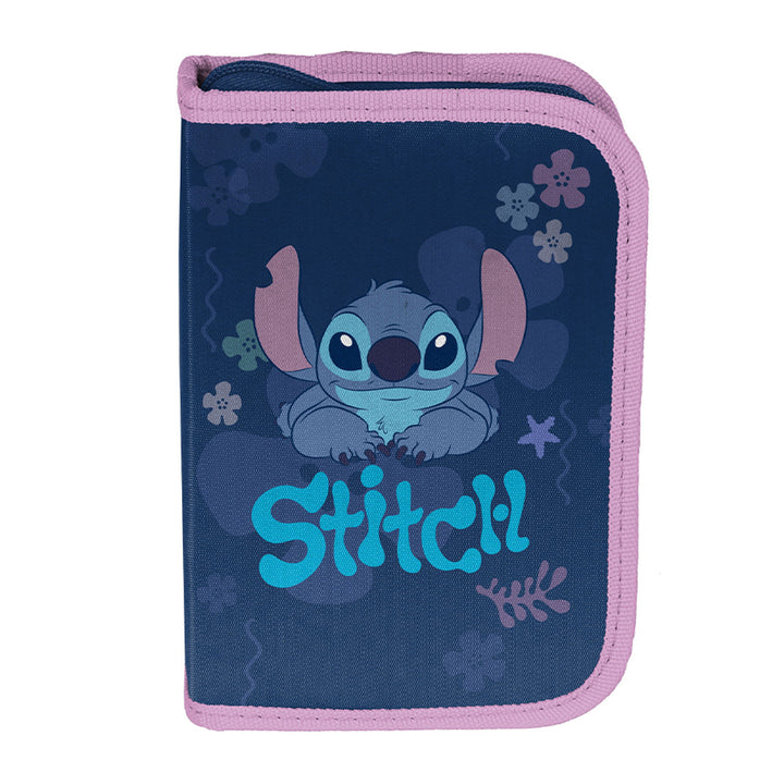 Set școlar Stitch Paso, rucsac cu două compartimente, elemente reflectorizante și spate rigidizat, penar fără conținut, dar cu buzunare pentru rechizite, sac pentru pantofi care poate fi purtat pe spate, DS26XX