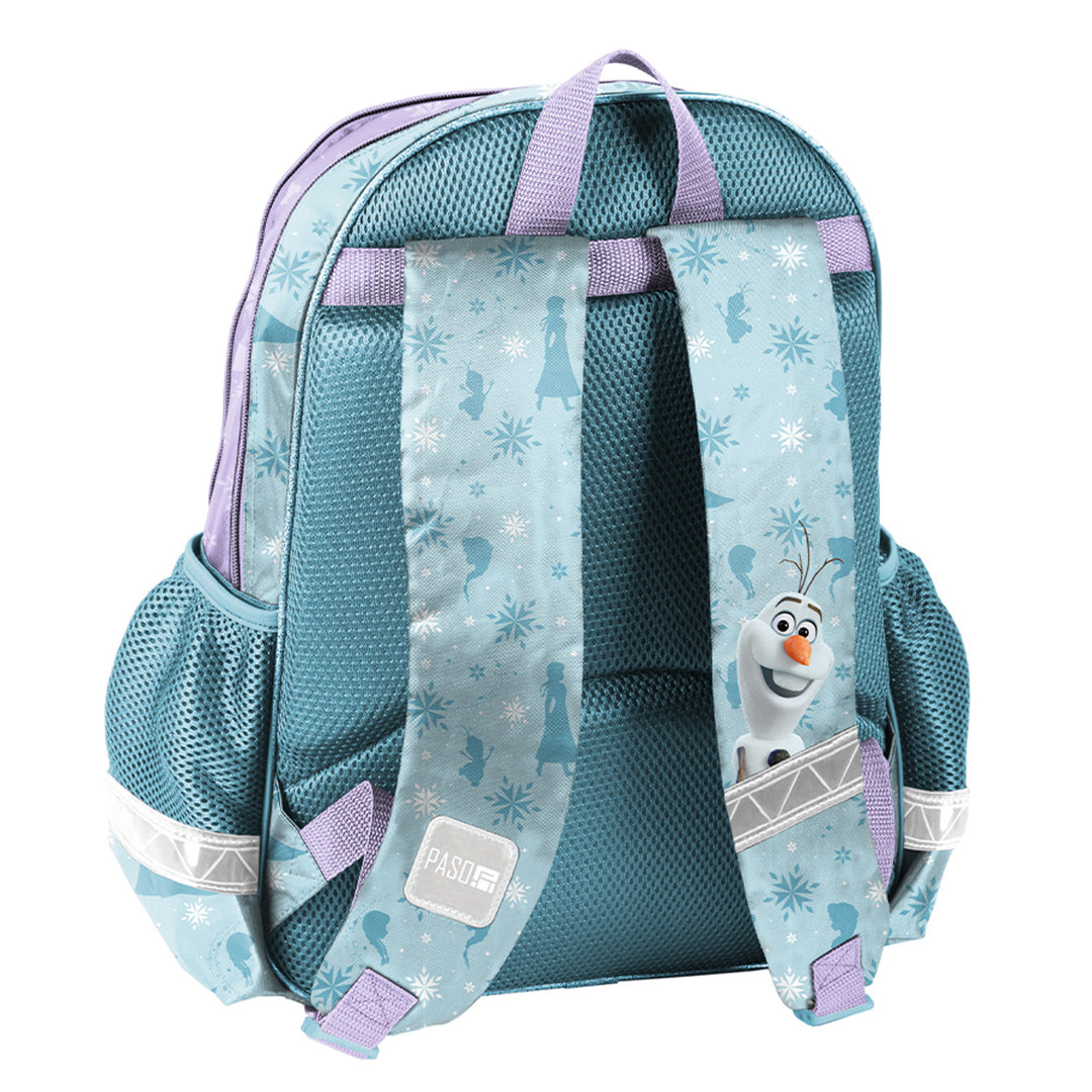 Set școlar Frozen Paso, rucsac cu două compartimente, bretele reglabile și spate rigidizat, penar cu accesorii și suporturi pentru instrumente, sac pentru pantofi care poate fi purtat pe spate, DF26AA