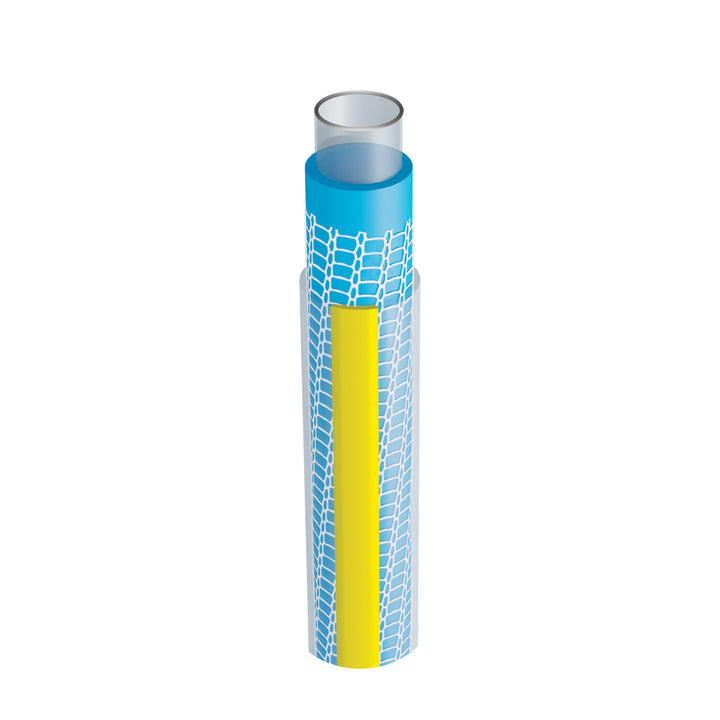 Furtun de grădină Vartco Professional 1" 50 m, cu 4 straturi, sistem TFS